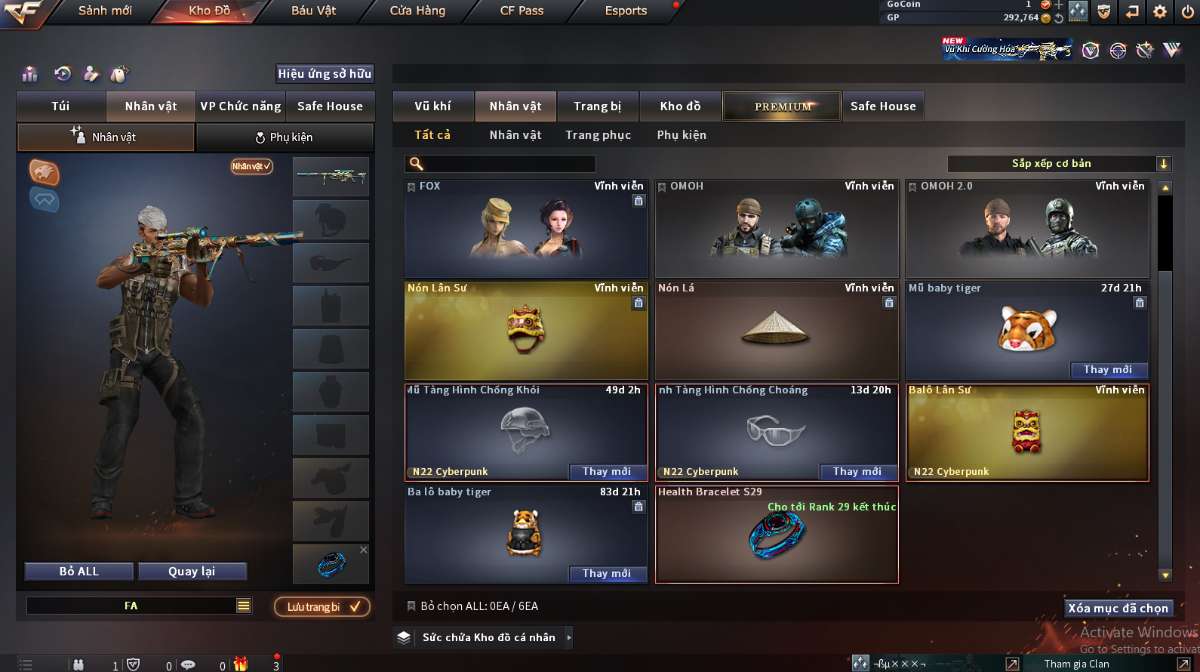 shop acc cf uy tin gia re